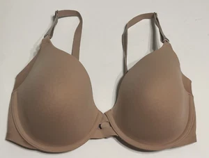 Warners No Side Effects Bra 34D Underwire Satin Padded Back Smoothing 01356 - Picture 1 of 9