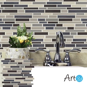 Art3d Peel and Stick Kitchen Backsplash Tiles, 11.8"x11.8", 10sheets - Picture 1 of 7