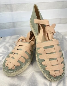 Free People Heat Wave Wrap Espadrille Wildleder Schuhe Sandalen US10 EU40 158 $ Neu mit Karton - Bild 1 von 11