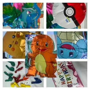 Pokemon Balloon Sets Pikachu Go Ball Large Foil Birthday Party Supplies US - Picture 1 of 8