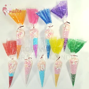 MEDIUM Cone Cello Bags 16x30cm | Party, Treat, Sweet Candy Gift Favor Empty Bags - Picture 1 of 13