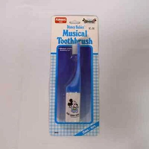 Vintage Playskool Baby Disney Mickey Mouse Blue Musical Toothbrush Sealed 0122!! - Picture 1 of 2