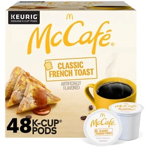 McCafe Classic French Toast Coffee, Keurig Single Serve K-Cup Pods, 48 Count - Picture 1 of 6