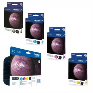 Genuine Brother Ink Cartridges, LC1220BK LC1220C LC1220M LC1220Y LC1220VALBP LOT - Picture 1 of 13