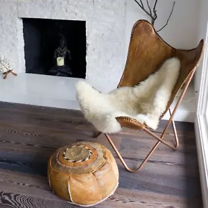 Stylish Folding Living Room Leather Butterfly Chair For Home Interior Decoration - Picture 1 of 7