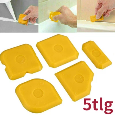 Fugenglätter Set Silikonspachtel Silikonglätter Fugenabzieher Abzieher 5tlg - Bild 1 von 4