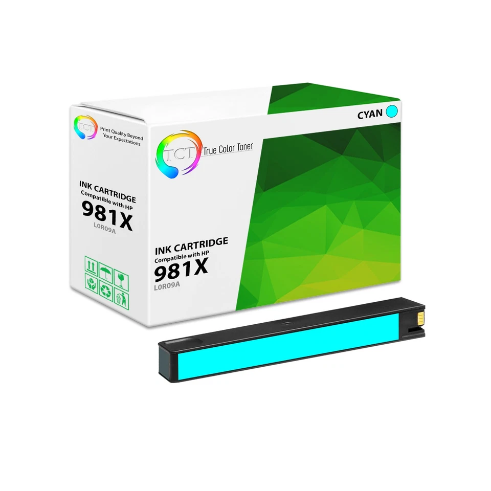 Compatible con TCT 981X cian HY L0R09A para HP PageWide 586dn 586f 556dn 556xh 586z Foto 1 de 4