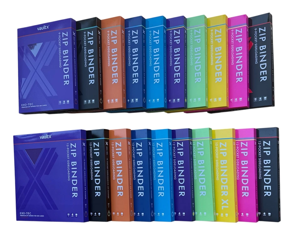 VaultX EXO-TEC Pokemon Zip Binders SV Set (9 bolsillos y 12 bolsillos) Talla    Foto 1 de 1