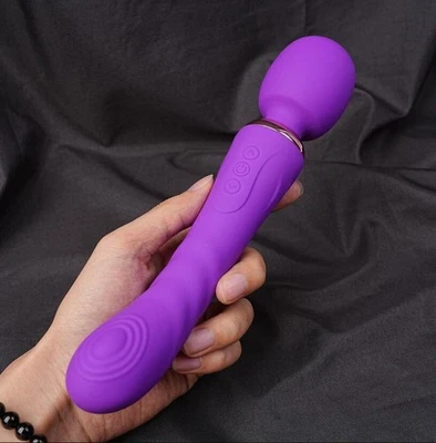 Double Head Vibrator Dildo with 10 Frequency G-spot Stimulation Massage Sex Toys - Image 1 of 4