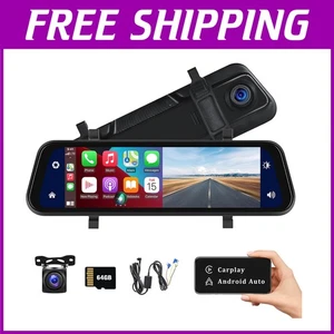 Full HD 1080P Rear View Mirror Camera with Voice Control & Parking Monitor - Picture 1 of 10
