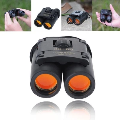 New 30x60 Small Binoculars (QS171) Form Factor Coated Lens Portable w/Carry Case - Image 1 of 4
