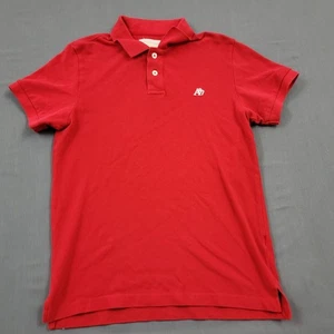 Aeropostale Shirt Mens Medium M Short Sleeve Polo A87 Pullover Knit Red - Picture 1 of 12