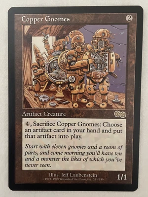 1x Copper Gnomes Urza's Saga MTG Magic the Gathering NM - Image 1 of 2