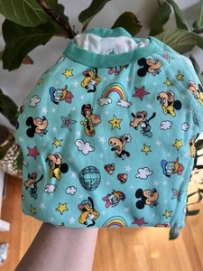 Size 8 Us Kids Disney Pjs. Long Sleeve With Long Pants. Many Characters Featured - Picture 1 of 5