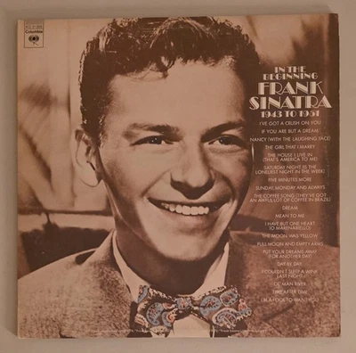 Frank Sinatra  In The Beginning 1943-1951  Vintage Vinyl 2xLP Record VG+   - Image 1 of 3