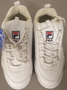 FILA SCARPA SNEKERS DONNA DISTRUPTOR LOW BIANCA SUOLA ALTA - Foto 1 di 5