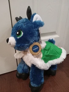 2016 blaues Rentier "LAMETTA" Build-A-Bear mit grünem Cape - Bild 1 von 8