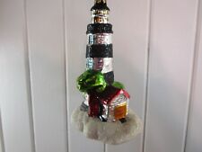 Lighthouse Glass Ornament 5" Height Glass 2 Variations