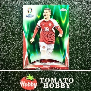 TOPPS CHROME UEFA EURO 2024 JONAS WIND GREEN LAVA REFRACTOR 1:600 DENMARK - Picture 1 of 2