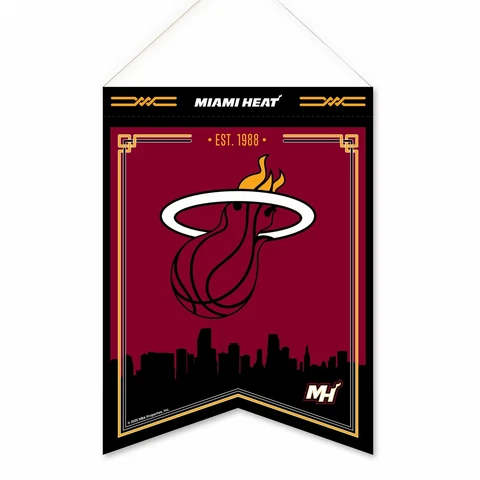 Miami Heat Soft Felt Hanging Scroll Banner 18" X 24" Cover