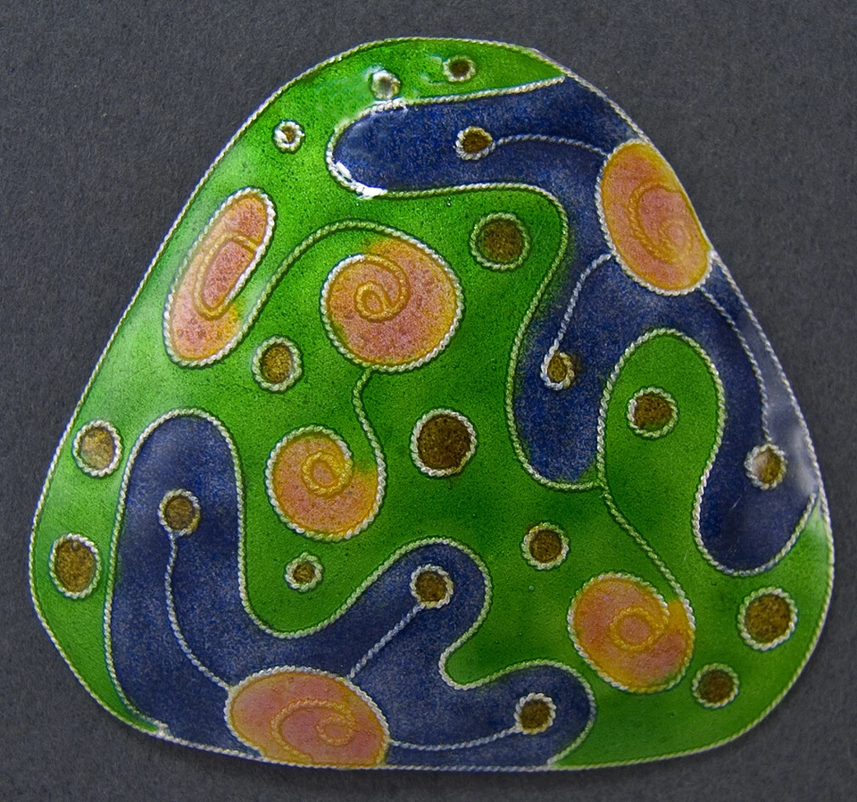 DESIGNER GLASS ENAMEL BUTTONS  - Image 1 of 1
