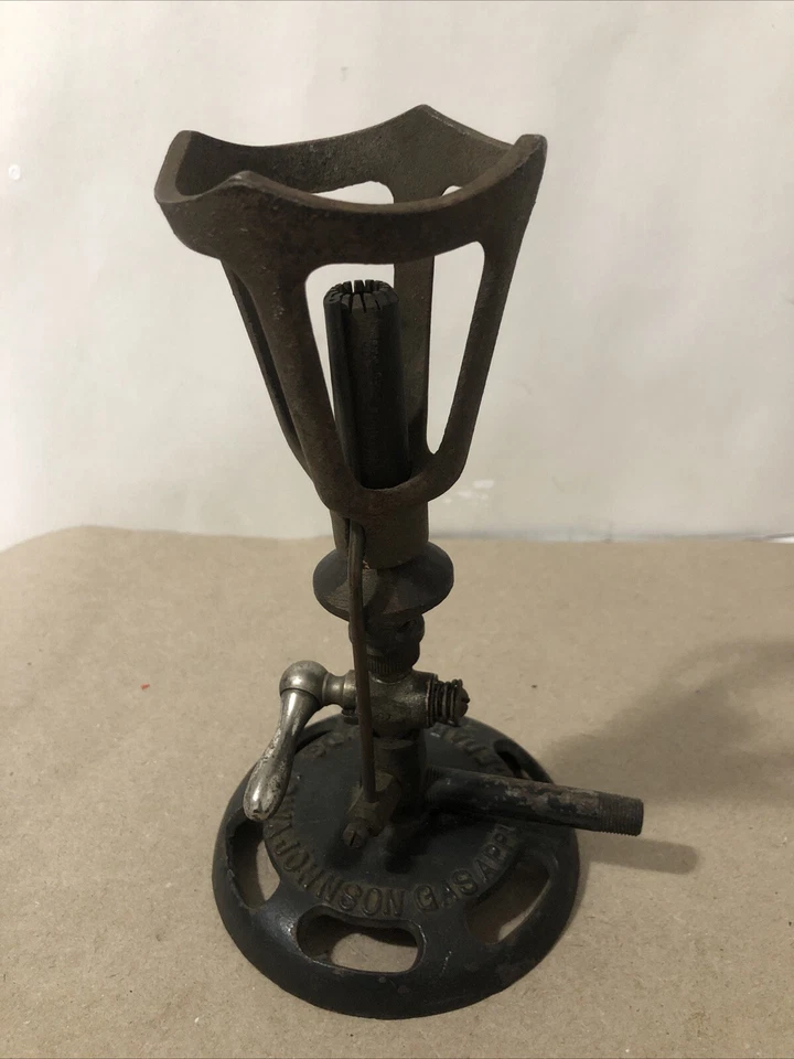 Queimador Bunsen antigo parte da história por Johnson Gas Appliance Co. Cedar Rapids Iowa - Imagem 1 de 4