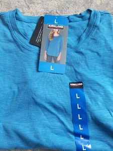 Kirkland ladies 3/4 Sleeve T Shirt. Blue. L. BNWT - Picture 1 of 2