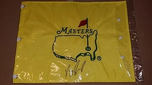 UNDATED Vijay Singh signed auto Masters Golf Pin Flag British US Open PGA - Picture 1 of 3