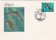 Russia 1990 Dolphin + Seal Picture Marine Killer Whales Stamp Cover Ref 30118