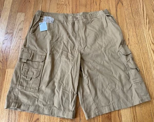 Kingsize King Size Khaki Cargo Shorts, Mens 44 100% Cotton NWT - Picture 1 of 7