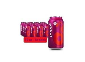 Poppi Cherry Cola präbiotische Soda - 12er Pack/12 flüssige Unzen Dosen - Bild 1 von 1