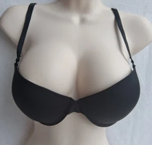 Prima Valentina 36C Black Lined Padded Underwire Pushup Bra - Picture 1 of 7