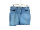 Vintage Riders By Lee Midrise Blue Jean Denim Stretch Shorts Size 16 M