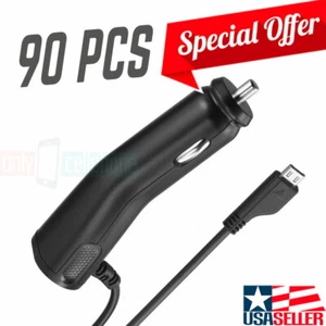 Wholesale Lot of 90 OEM Samsung Micro-USB ECA-U16CBE Coiled Car Charger  - Picture 1 of 8