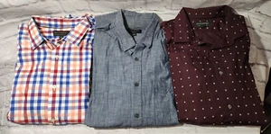 3 Camicia uomo Banana Republic manica lunga non ferro vestibilità classica nuova senza etichette - Foto 1 di 9