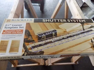 2 1/2" LOUVER TEMPLETE SET PLANTATION STYLE MOVABLE, FIXED BY ROCKLER - Picture 1 of 3