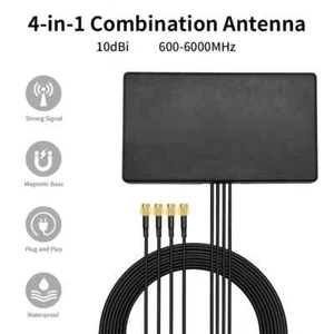Antenna combinata 4 in 1 5G 4G LTE modulo WWAN modem antenna MIMO 600-6000Mhz - Foto 1 di 4