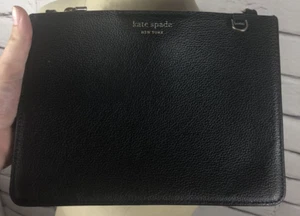 Kate Spade New York Black Shoulder/Crossbody Accordion Styled Bag - Picture 1 of 12