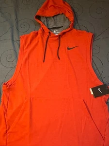 NIKE TRAINING BOXING SLEEVELESS #696 RED HOODIE SIZE 2XL MEN NWT $$$$ LAST ONE - Picture 1 of 4