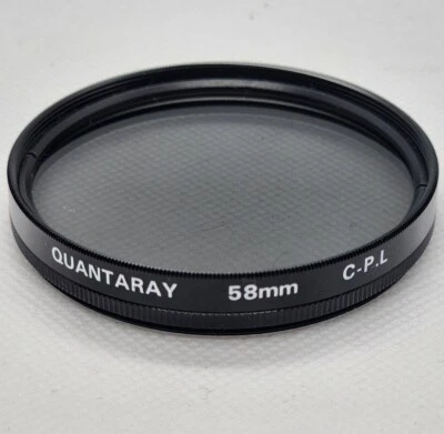Quantaray 58 mm C-P.L (Circular Polarizer) Screw-In Filter Made Japan. (V-174) - Image 1 of 4