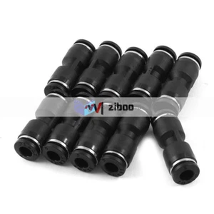 10Pcs Air Piping 2 Ways 6mm to 6mm Straight Coupler Tube Quick Joint Fittings✦Kd - Picture 1 of 2
