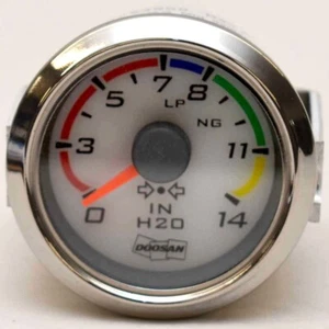 Beede 46652600 Doosan Automotive Generator Fuel Pressure Gauge H2O - Picture 1 of 2