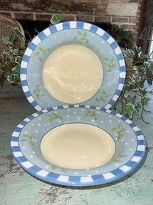 Set of 2 Better Homes & Gardens COUNTRY INN By HOME INTERIORS Soup Bowls 8.75" - Picture 1 of 6