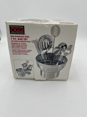 Juego de vajilla de acero inoxidable 18/8 7 piezas con acabado satinado y espejo nuevo caja abierta Foto 1 de 4