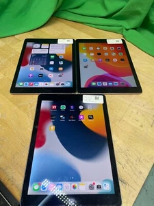 LOT OF 3 - Apple iPad Air 2 A1566 32GB Silver - USED - SEE NOTES - Picture 1 of 5