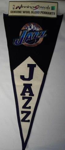 UTAH  JAZZ   PENNANT  OFFICIAL  NBA  PRODUCT  WOOL  BEND  LARGE 41"   X17" Cover