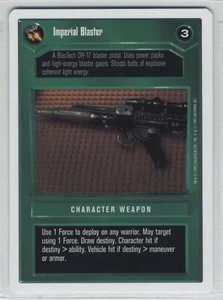 Star Wars CCG Imperial Blaster Premiere WB White Decipher Free Shipping! - Picture 1 of 1