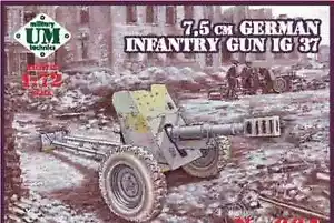 German infantry gun IG37 75 mm scale model kit 1/72 UMT 664 - Picture 1 of 9