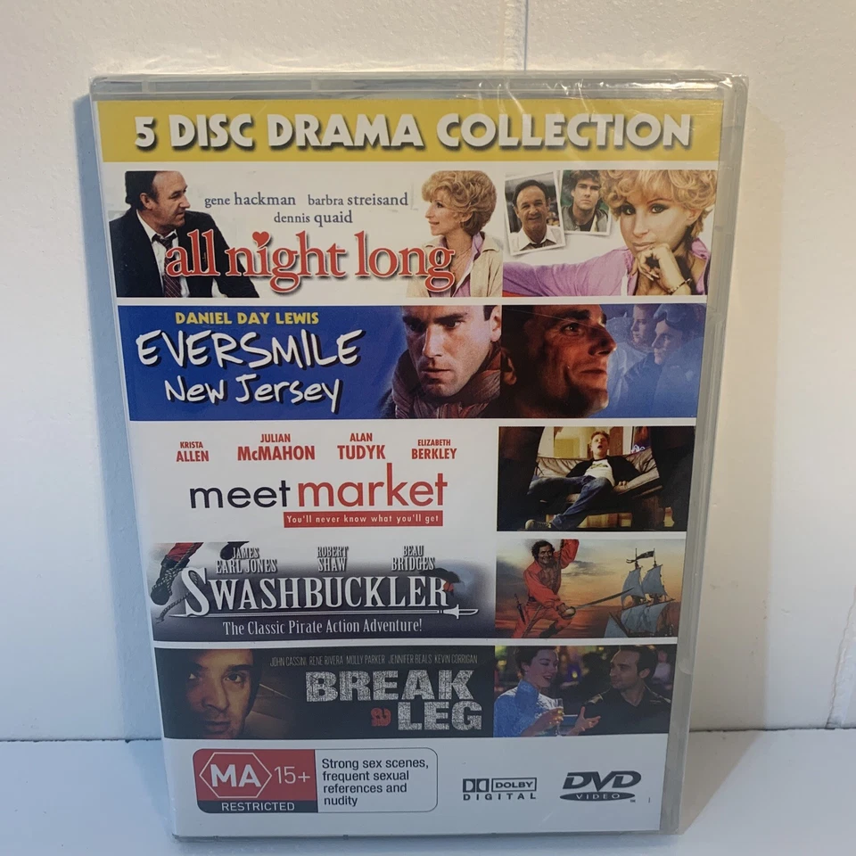 DVD Region All 5 Disc Drama Collection All Night Long Eversmile Break A Leg