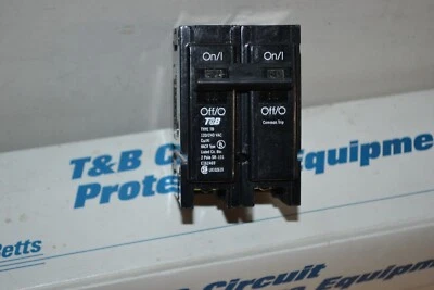THOMAS AND BETTS *NEW* Thomas & Betts T&B TB250 2 Pole 50 Amp 120/240V Plug In Circuit Breaker